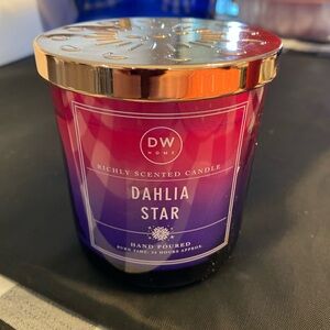 DW Home Dahlia Star Scented Candle - Purple and Gold